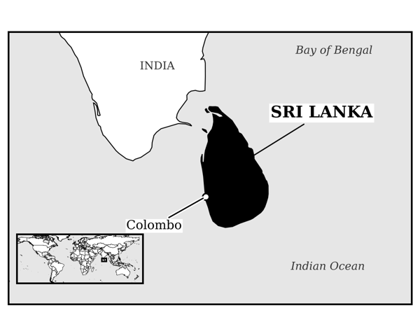 Map of Sri Lanka
