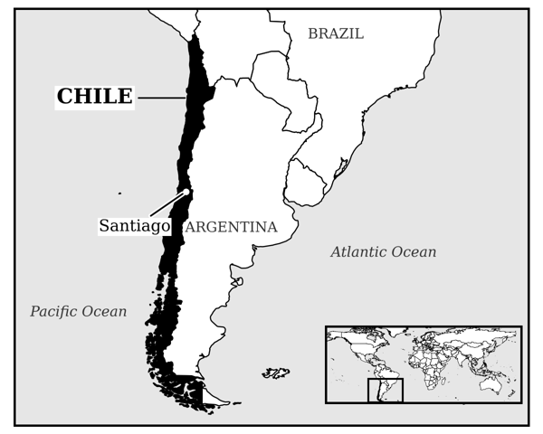 Map of Chile