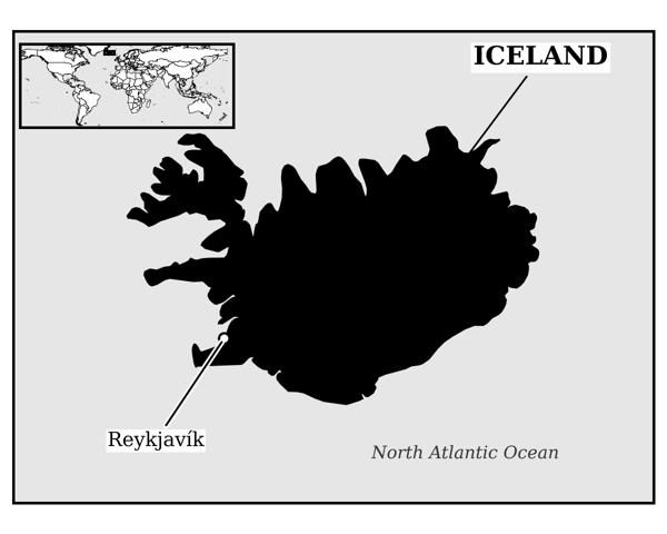 Map of Iceland