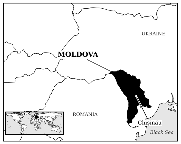 Map of Moldova