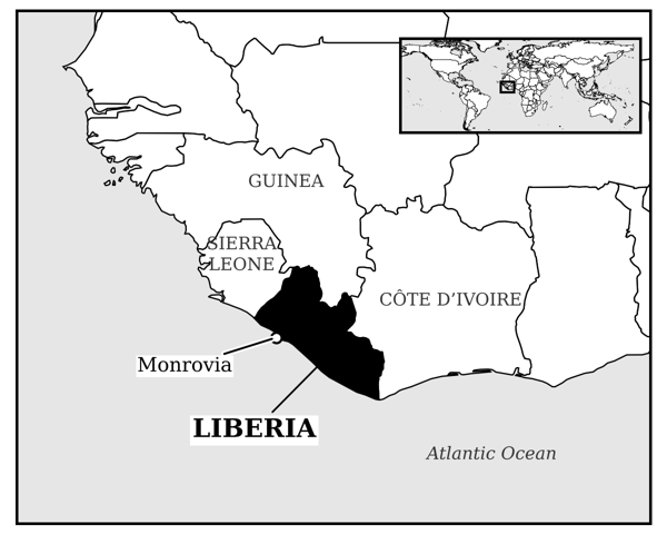 Map of Liberia